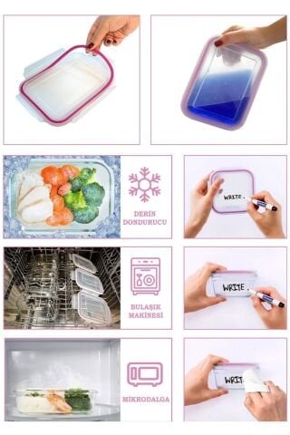 Glasslock Dikdörtgen Cam Saklama Kabı 2000 Ml