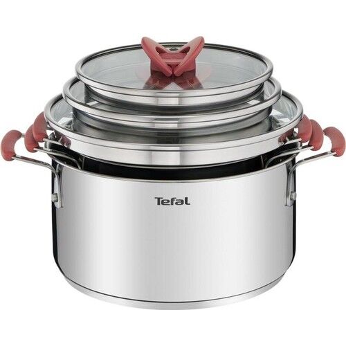 Tefal G720S6 Optispace Çelik Tencere Seti 6 Parça - 2100115981