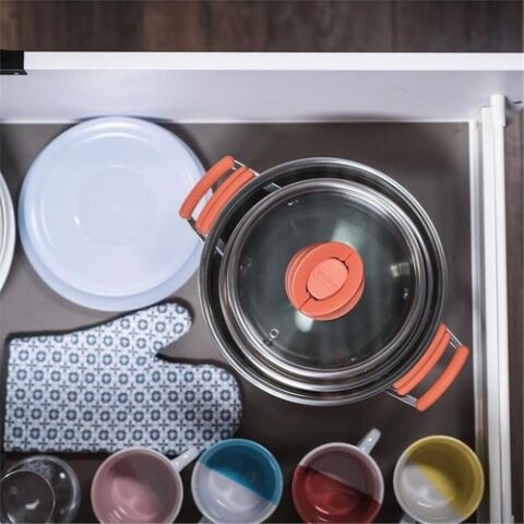 Tefal G720S6 Optispace Çelik Tencere Seti 6 Parça - 2100115981