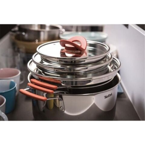 Tefal G720S6 Optispace Çelik Tencere Seti 6 Parça - 2100115981