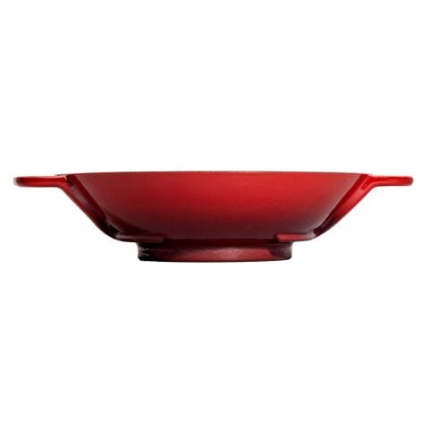 Sürel Wok Tava 35 Cm Kırmızı Demir Döküm