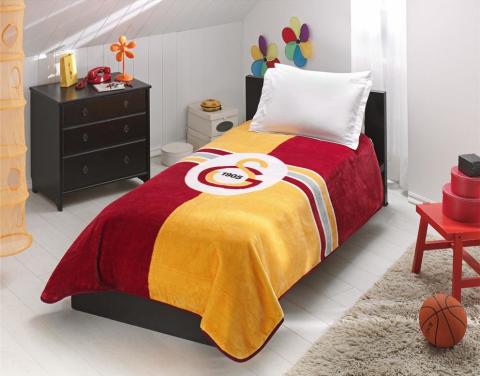 Taç Lisanslı Galatasaray Battaniye 160x220 Tek Kişilik