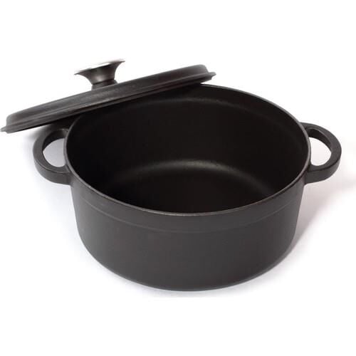 SÜREL DEMİR DÖKÜM DERİN TENCERE 24 CM SİYAH - 5517