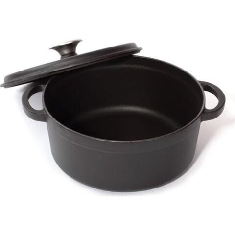 SÜREL DEMİR DÖKÜM DERİN TENCERE 24 CM SİYAH - 5517