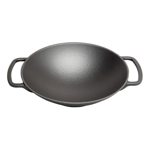 SÜREL DEMİR DÖKÜM WOK TAVA 35 CM MAT SİYAH