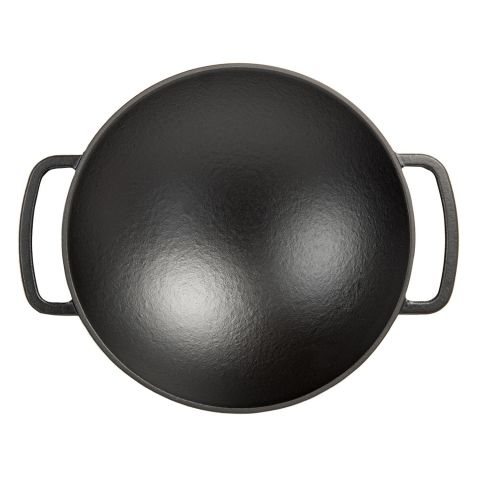 SÜREL DEMİR DÖKÜM WOK TAVA 35 CM MAT SİYAH