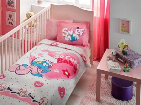 Taç Lisanslı Tap Pike Takımı Şirinler Bebek Girl Pike 52297