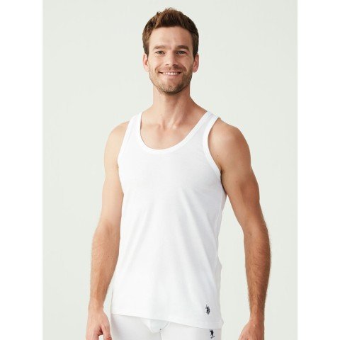 Us Polo 80188 Erkek 2 Li Atlet Beyaz