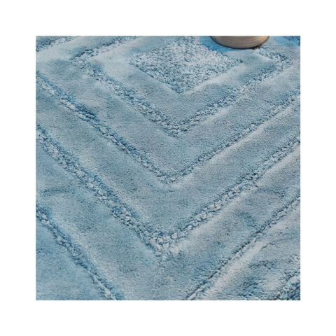 Maco Cotton Pamuklu 2'li Banyo Klozet Takımı 2266.1018 Mavi