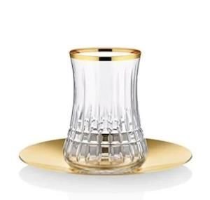 KOLEKSIYON DERVISH ELEGANT ÇAY SETİ 6 LI DIAMOND ALTIN ÇAY BARDAĞI