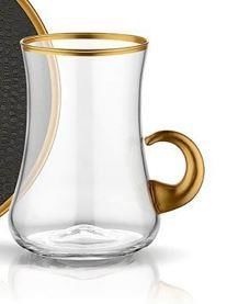 KOLEKSİYON DERVISH SERPANTİN KULPLU ÇAY SETİ ROSE GOLD