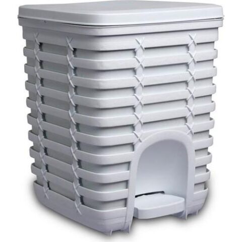 PRIMANOVA PALM PEDALLI ÇÖP KOVASI 9 LT - BEYAZ