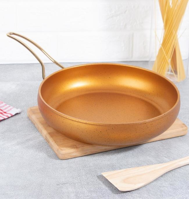 Acar Nostalji Granit Kaplama 26 cm Tava - Gold