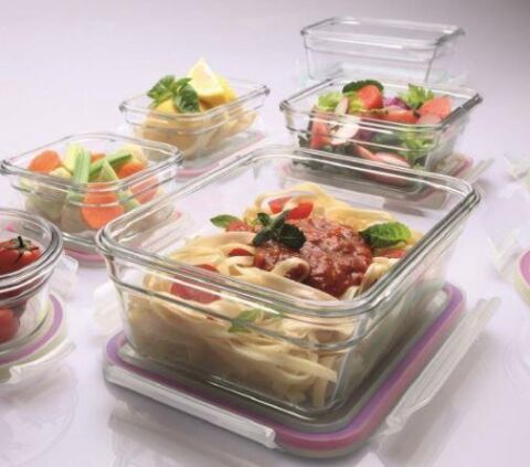 Glasslock Sızdırmaz Yuvarlak Cam Saklama Kabı (1750 Ml)