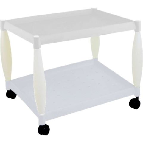 Primanova Tekerlekli Servis Arabası 2 Raf Beyaz