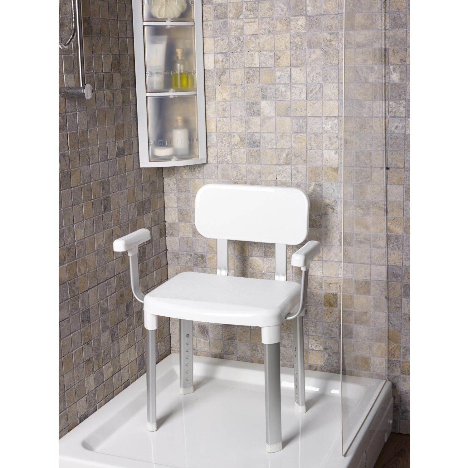 Primanova Cappadocia Sırt ve Kol Destekli Banyo Taburesi M-KV19-01