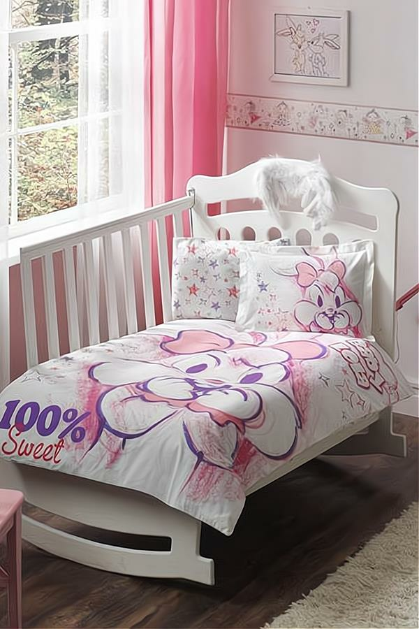 Taç Lisanslı Lola Sweety Bebek Ranforce Nevresim Takımı