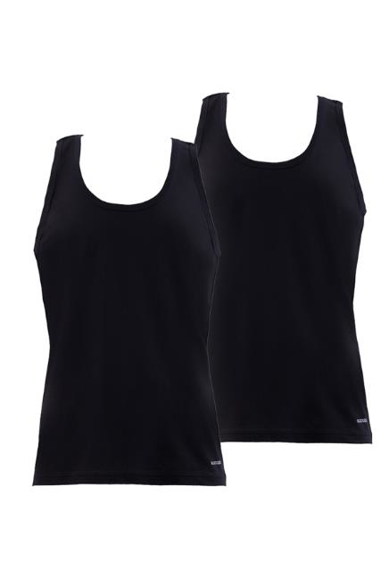 BLACKSPADE RAHAT ESNEK %100 PAMUK ERKEK ATLET 2'Lİ PAKET LOOSE FİT 9225 - SİYAH