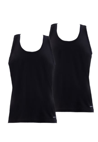 BLACKSPADE RAHAT ESNEK %100 PAMUK ERKEK ATLET 2'Lİ PAKET LOOSE FİT 9225 - SİYAH