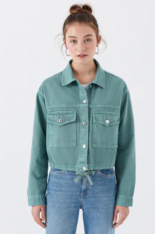 MAVİ CEPLİ CEKET ÇAĞLA YEŞİLİ