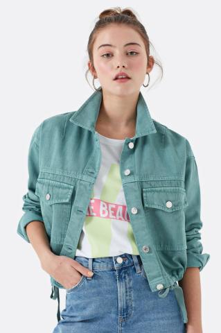 MAVİ CEPLİ CEKET ÇAĞLA YEŞİLİ