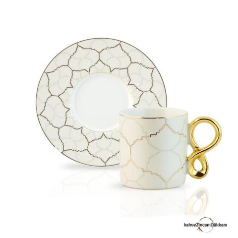 ACAR KAHVE FİNCAN TAKIMI SİYAH-MAVİ-BEYAZ