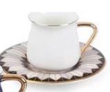 Acar Athena Porselen Kahve Fincan Set 6'lı - HXF-010685-Beyaz