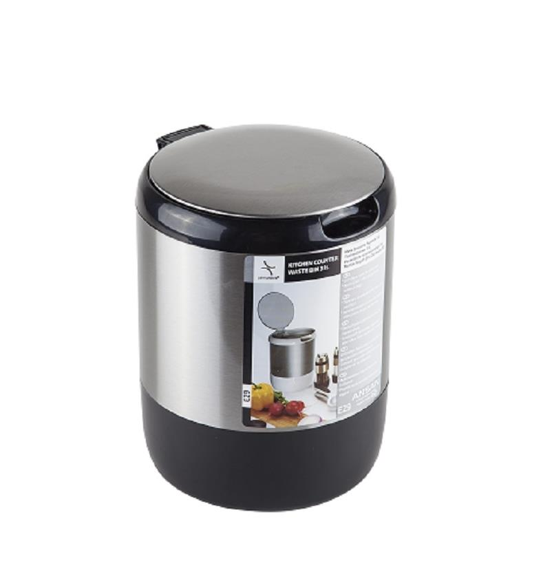 Primanova Pasifik 3 lt Çöp Kovası Siyah M-E29-06