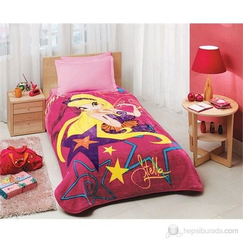 TAÇ LİSANSLI WINX CLUB STELLA TEK KİŞİLİK BATTANİYE
