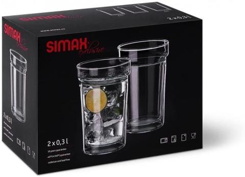 Simax 2'Li Çift Cidarlı Bardak 0,30 LT - Simax2152-2