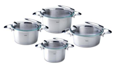 Fissler Solea Paslanmaz Çelik Tencere Takımı 8 Parça