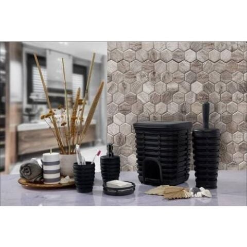 Primanova M-SAS06-07 Palm 5 Li Banyo Seti Gri