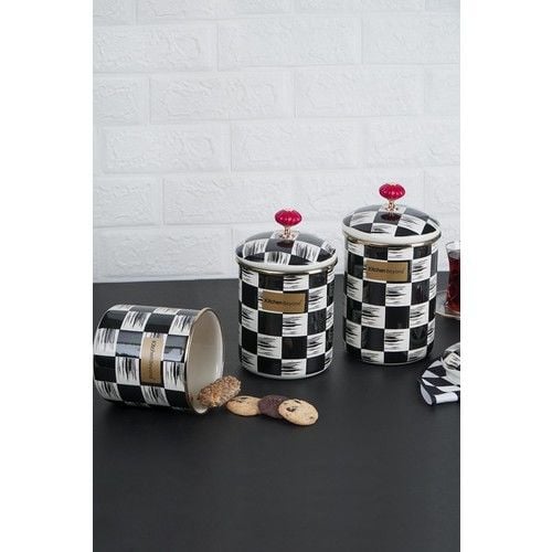 Acar Qualita King Emaye 3 Parça Kavanoz Seti Büyük Boy