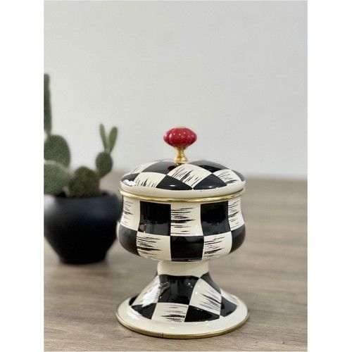 Lüx Emaye Makenzi Kapaklı Büyük Kase