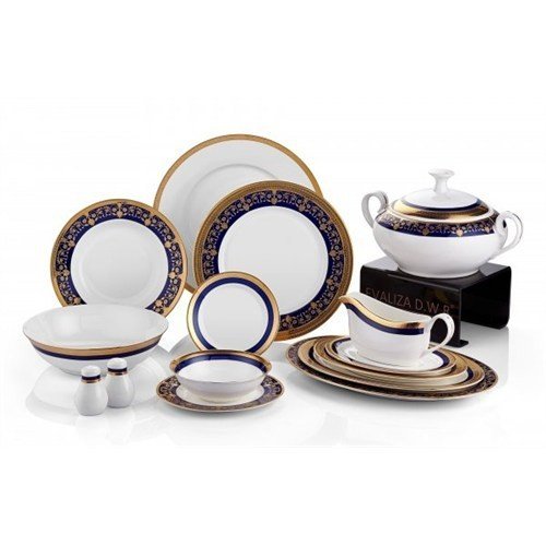 Koleksiyon Cassandra İngiliz Bone Chına 85 Parça 12 Kişilik Yemek Takımı