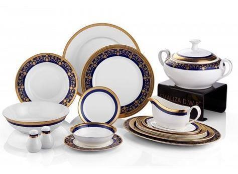 Koleksiyon Cassandra İngiliz Bone Chına 85 Parça 12 Kişilik Yemek Takımı