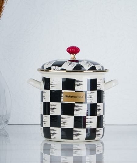 Qualita King Emaye Dama Dekor Kuşkonmaz XAP-21-0522/6