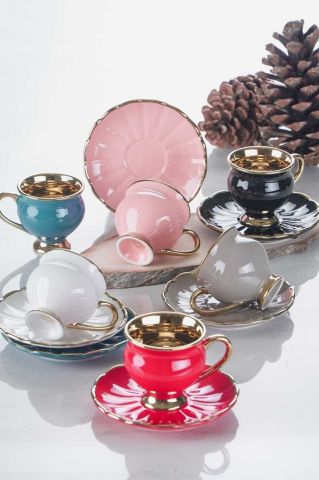 Acar Porselen Madısıon Porselen 6 Lı Kahve Fincan Takımı HYF-012092