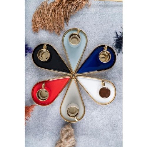 Acar Loverica Porselen 6 Kişilik Kahve Fincan Takımı ZNP-011820/6