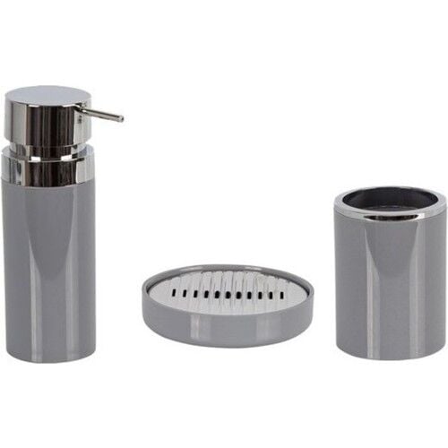 Primanova Lenox 3 Parça Set Banyo Aksesuarı - GRİ