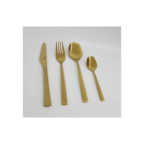 Zücev Solingen 24 Parça Mat Altın Pasta Çkb Takımı 24R-AE