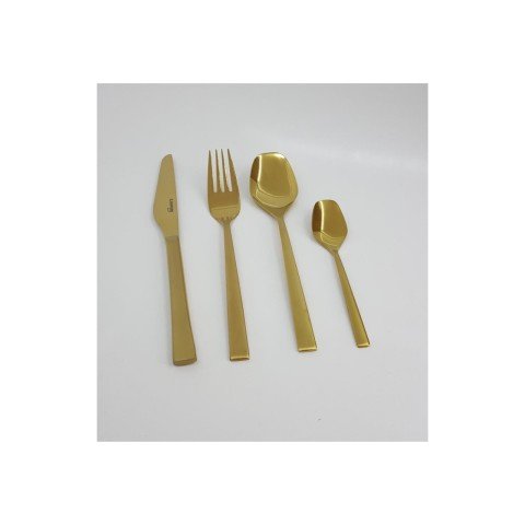 Zücev Solingen 24 Parça Mat Altın Pasta Çkb Takımı 24R-AE