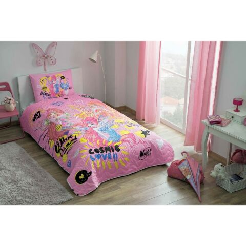 TAÇ LİSANSLI YATAK ÖRTÜSÜ SETİ WINX FLOWER