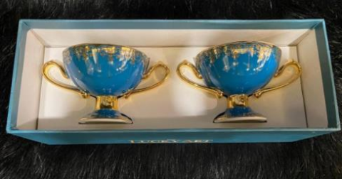 LUCKY ART PORSELEN GLAMOUR 2'Lİ LOKUMLUK LYHD230