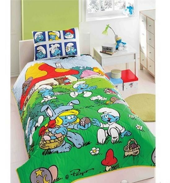 TAÇ LİSANSLI RANFORCE %100 PAMUK TEK KİŞİLİK YATAK ÖRTÜSÜ 160x220 - ŞİRİNLER