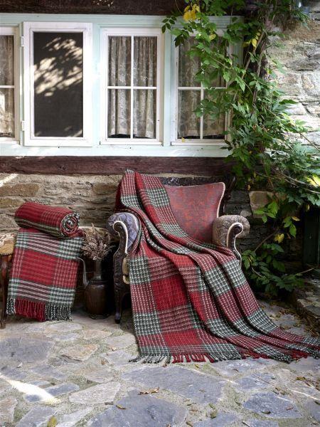 Sesli Home Comfort Battaniye Bordo Kareli 150x200 SKC19331C