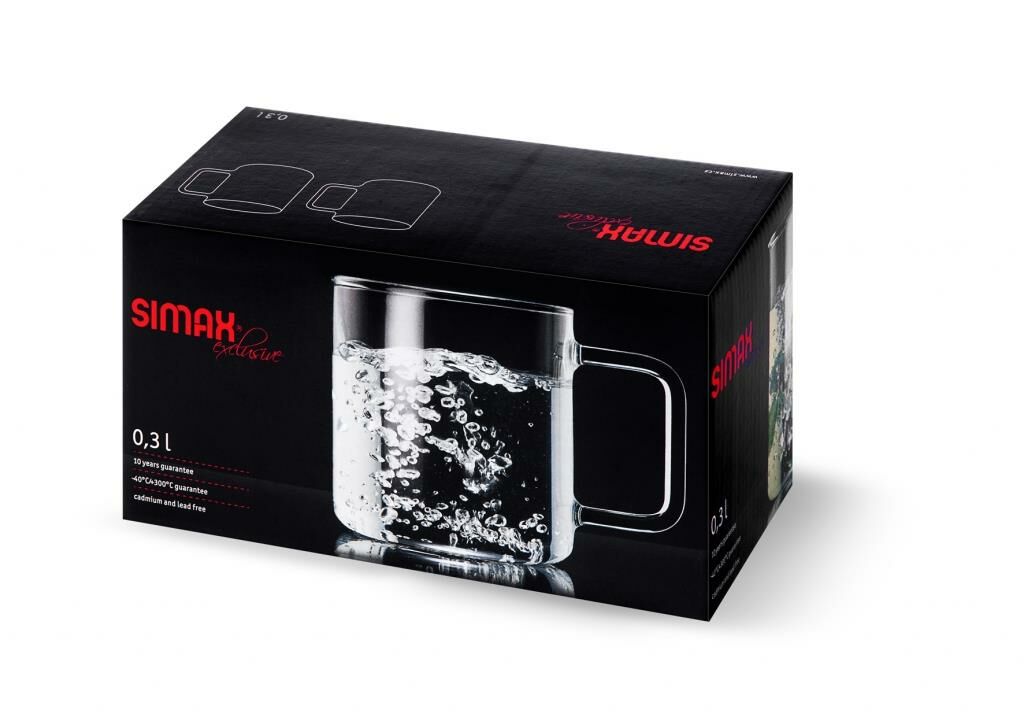 Simax 2'Li 0.3 LT Kupa Cam Şeffaf - Simax2692