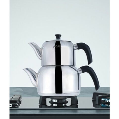 Acar Arden Mini Boy Çelik Çaydanlık Takımı XRD-21-0461-6