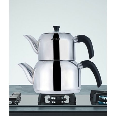 Acar Arden Aile Boy Çelik Çaydanlık Takımı XRD-21-0463/6