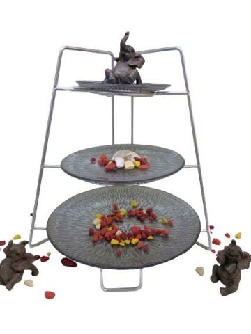 3'LÜ YARIM AY SUNUMLUK 25+20+14CM GÜMÜŞ SİLME 1CME-502